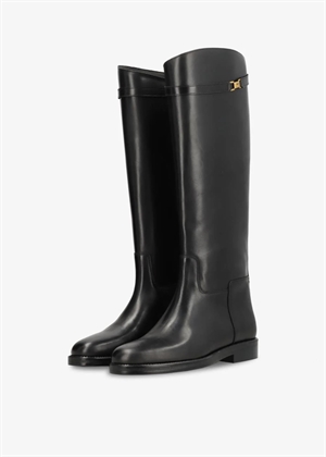 Equestra long leather boot Sort Phenumb 